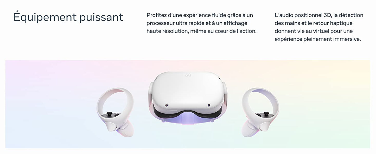 Meta Quest 2-Casque de réalité virtuelle tout-en-un dernière génération