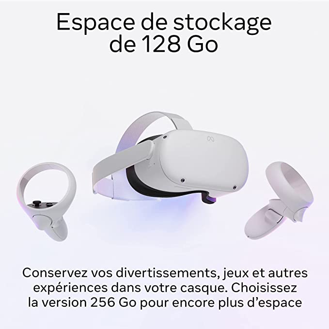 Meta Quest 2-Casque de réalité virtuelle tout-en-un dernière génération